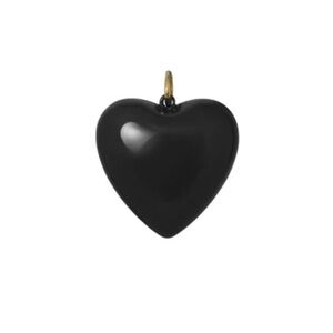 ROXANNE ASSOULIN The Big Puffy Heart Charm Black
